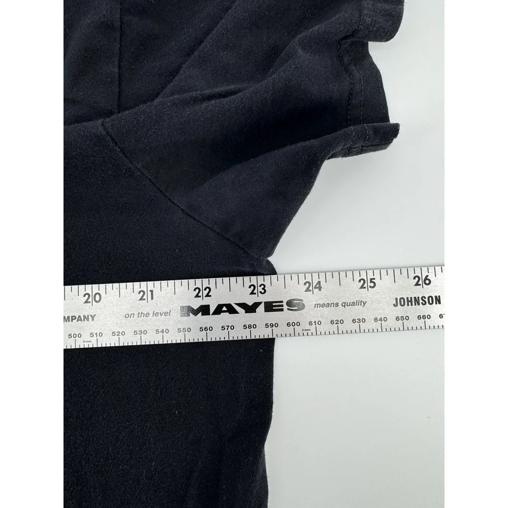 Polo Ralph Lauren Shirt Men's Short Sleeve V-Neck Black Red Pony Size XL - Picture 8 of 9